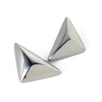 Load image into Gallery viewer, Geometric triangle chunky earring(silver)