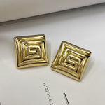 Load image into Gallery viewer, Spiral stud earring(gold)