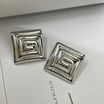 Load image into Gallery viewer, Spiral stud earring(silver)