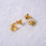 Load image into Gallery viewer, Clover lucky flower earring