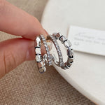 Load image into Gallery viewer, C shape double layer earring