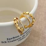 Load image into Gallery viewer, C shape double layer earring