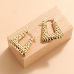 Load image into Gallery viewer, Square ear buckle french retro earring