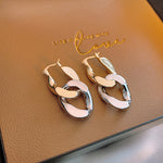 Load image into Gallery viewer, Gold and silver link chain earring