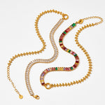 Load image into Gallery viewer, Cuban chain spliced zircon bracelet