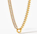 Load image into Gallery viewer, Cuban chain spliced zircon bracelet