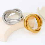 Load image into Gallery viewer, Elastic snake bone bracelet(gold and silver)