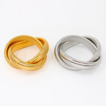 Load image into Gallery viewer, Elastic snake bone bracelet(gold and silver)