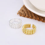 Load image into Gallery viewer, Round beads layered wide ring