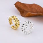 Load image into Gallery viewer, Round beads layered wide ring
