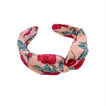 Load image into Gallery viewer, Rose floral knot headband