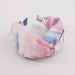 Load image into Gallery viewer, Tie-dye fabric cross knotted headband