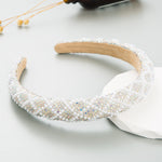 Load image into Gallery viewer, Non slip luxury pearl crystal hairband