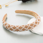 Load image into Gallery viewer, Non slip luxury pearl crystal hairband