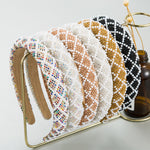 Load image into Gallery viewer, Non slip luxury pearl crystal hairband