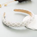 Load image into Gallery viewer, Non slip luxury pearl crystal hairband