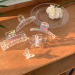 Load image into Gallery viewer, Transparent colour korean hair clip