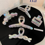 Load image into Gallery viewer, Transparent colour korean hair clip