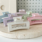 Load image into Gallery viewer, Frosted square hair claw