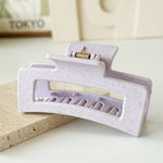 Load image into Gallery viewer, Frosted square hair claw