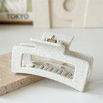 Load image into Gallery viewer, Frosted square hair claw