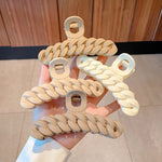 Load image into Gallery viewer, Solid color frosted hair clip