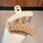 Load image into Gallery viewer, Solid color frosted hair clip