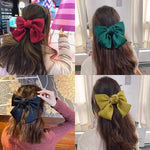 Load image into Gallery viewer, Satin cloth big bow hair clip