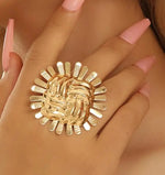 Load image into Gallery viewer, Big sunflower ring
