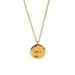 Load image into Gallery viewer, Creative Artist Abstract Irregular Textured Coin Pendant Necklace