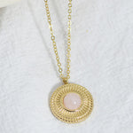 Load image into Gallery viewer, Round Disc Pendant Necklace