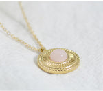 Load image into Gallery viewer, Round Disc Pendant Necklace