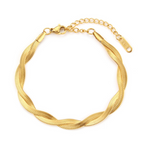 Load image into Gallery viewer, Snake chain bracelet (gold)