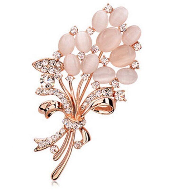 Opal Flower Brooche