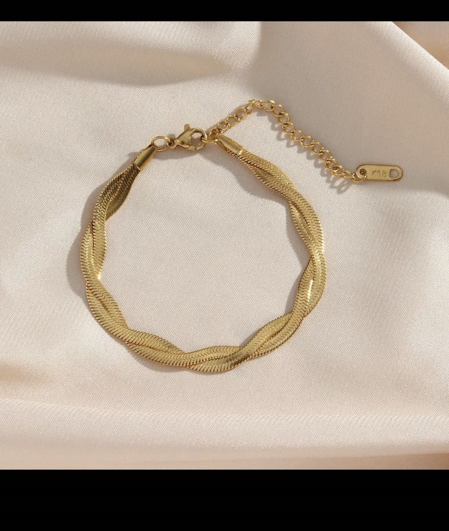 Snake chain bracelet (gold)