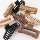 Matte large plastic hair claw clips