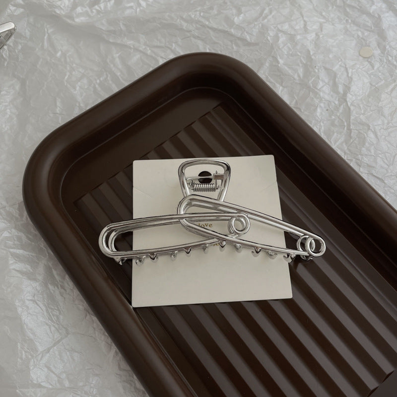 Large Safety Pin Style Hair Clip