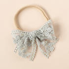 Cotton lace hair bow headband