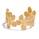 Load image into Gallery viewer, Flower Cuff Open Bracelet
