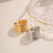 Multi Layer Bend Open Ring