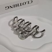 Wave Shape Metal Hair Clip
