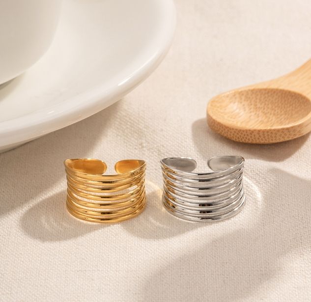 Multi Layer Bend Open Ring