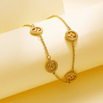 Load image into Gallery viewer, Four clover charm bracelet
