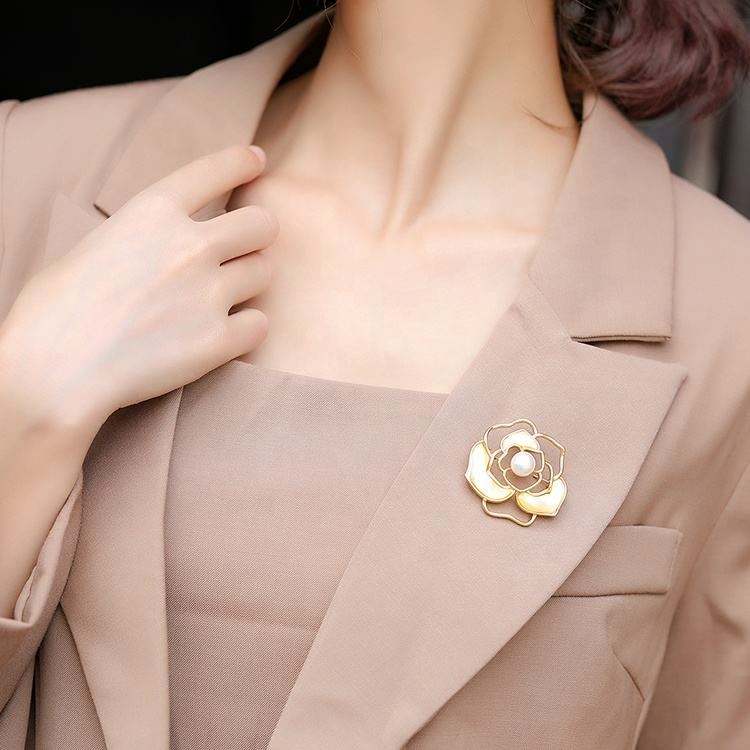 Camellia Flower Broach