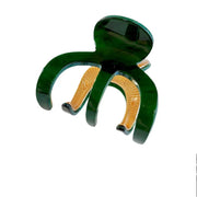 Metal tortise shell acetic acid hair claw