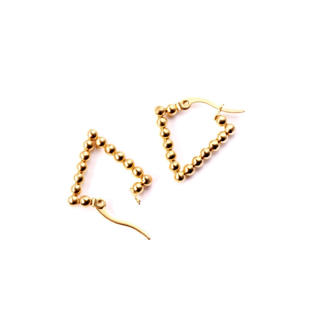 Triangular water drop shape earring