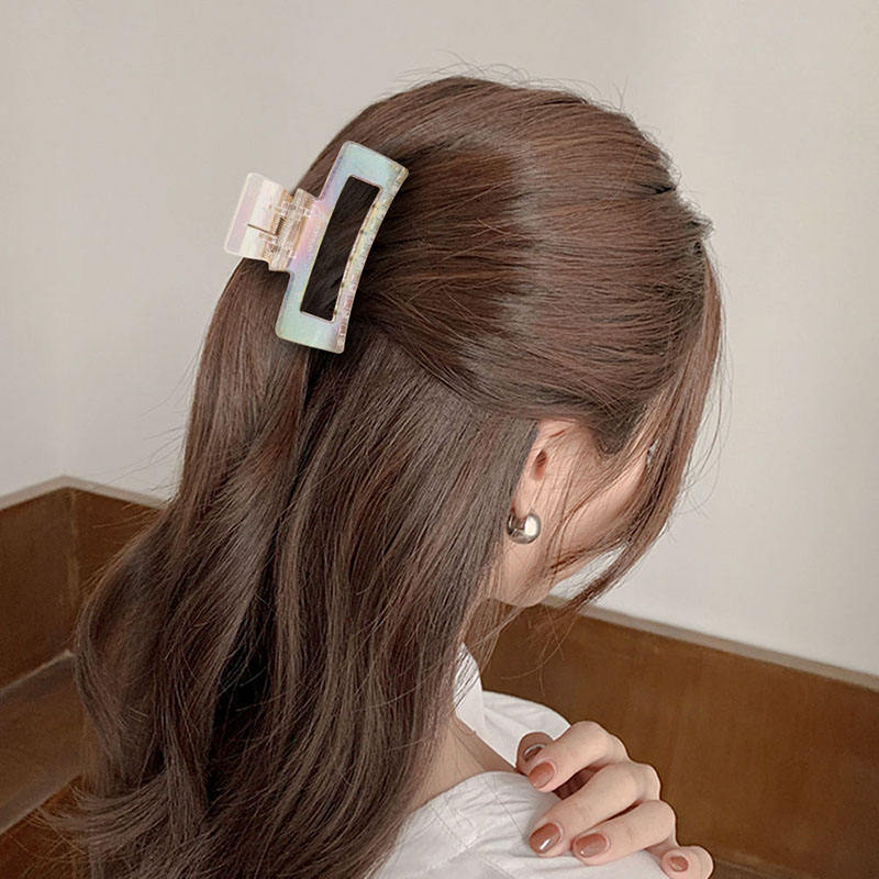 Rectangle Shape Transparent Hair clip