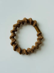 Sprial curly telephone cord hair tie