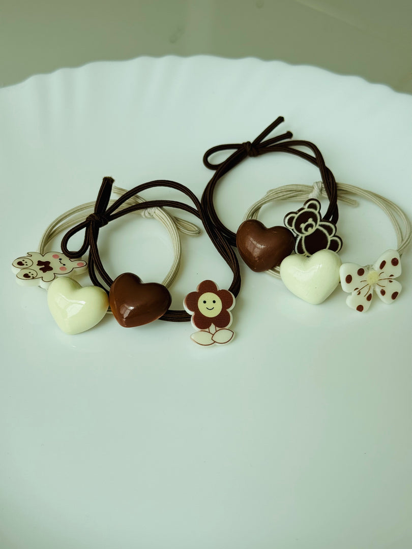 Bow knot cute cartoon hair tie