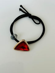 Rope acrylic rhinestone rubber band